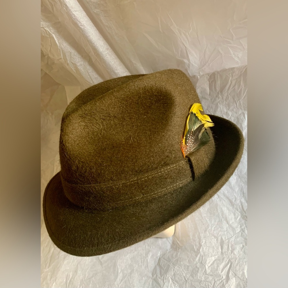 Vintage Vanzina Pavia Fedora( Qualita Extra ) size 6 7/8